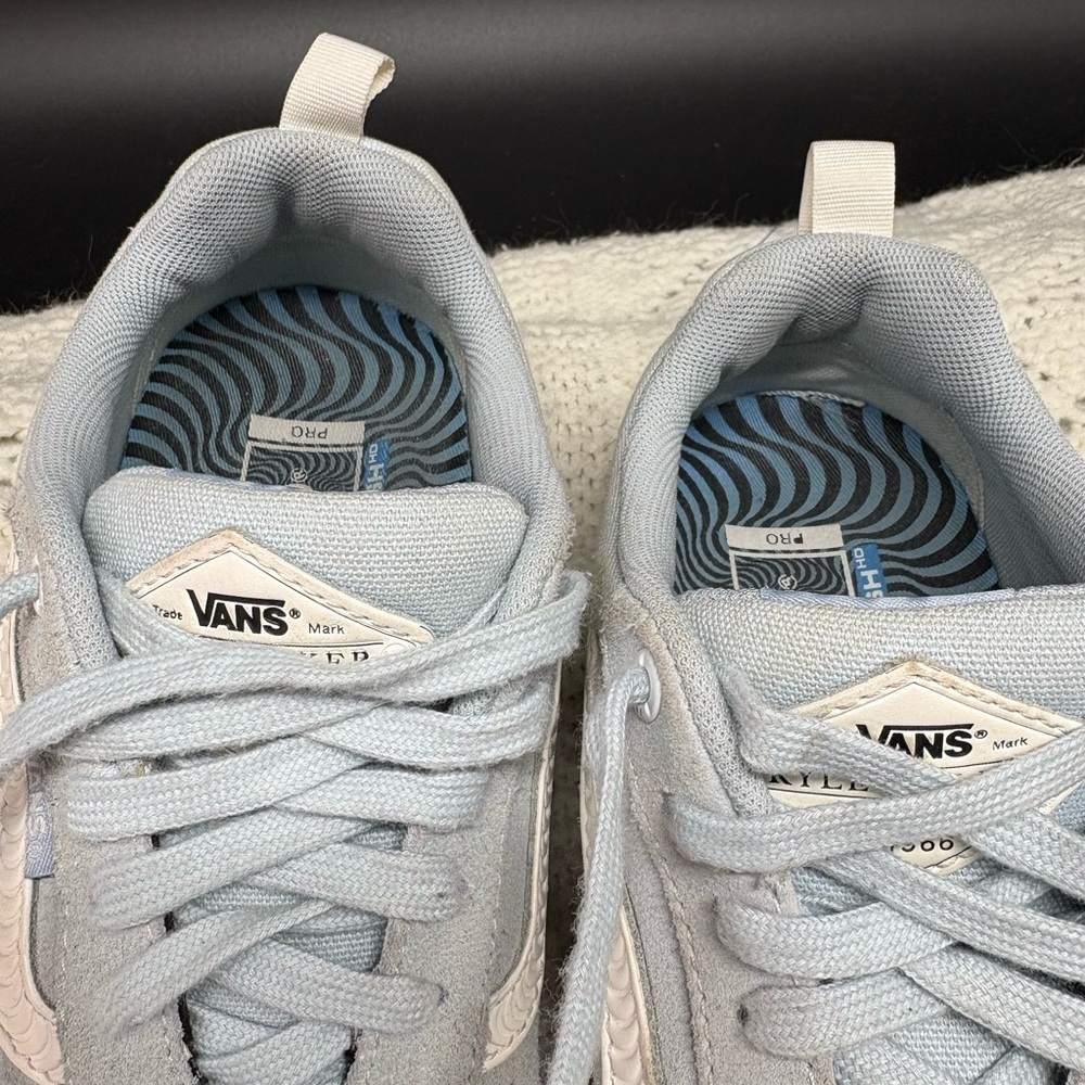 Vans Old Skool Kyle Walker Pro Baby Blue Suede Sneakers Men’s 7 / Women’s 8.5 - Picture 10 of 11